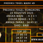 PREDIKSI TOGEL HONGKONG 23 AGUSTUS 2025