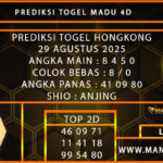  PREDIKSI TOGEL HONGKONG 29 AGUSTUS 2025 