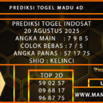 PREDIKSI TOGEL INDOSAT 20 AGUSTUS 2025 Hari Ini