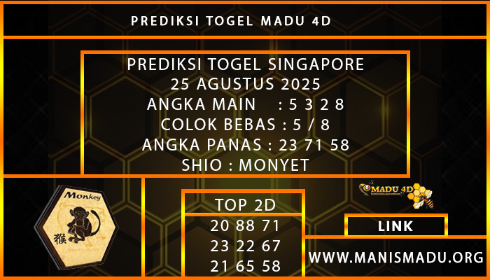 PREDIKSI TOGEL SINGAPORE 25 AGUSTUS 2025