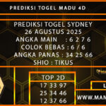 PREDIKSI TOGEL SYDNEY 26 AGUSTUS 2025