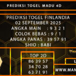 PREDIKSI TOGEL FINLANDIA 02 SEPTEMBER 2025