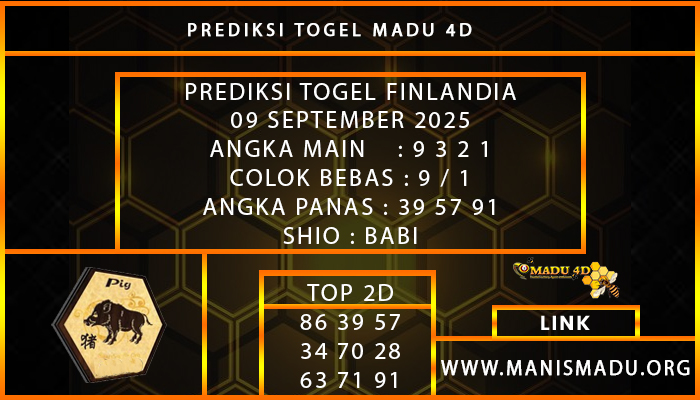 PREDIKSI TOGEL FINLANDIA 09 SEPTEMBER 2025