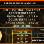 PREDIKSI TOGEL FINLANDIA 12 SEPTEMBER 2025
