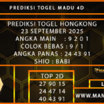 PREDIKSI TOGEL HONGKONG 23 SEPTEMBER 2025