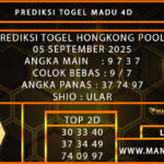 PREDIKSI TOGEL HONGKONG 05 SEPTEMBER 2025