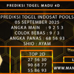  PREDIKSI TOGEL INDOSAT 05 SEPTEMBER 2025