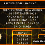PREDIKSI TOGEL NEW GUINEA 04 SEPTEMBER 2025