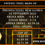 PREDIKSI TOGEL NEW GUINEA 03 SEPTEMBER 2025