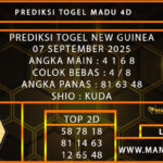 PREDIKSI TOGEL NEW GUINEA 07 SEPTEMBER 2025