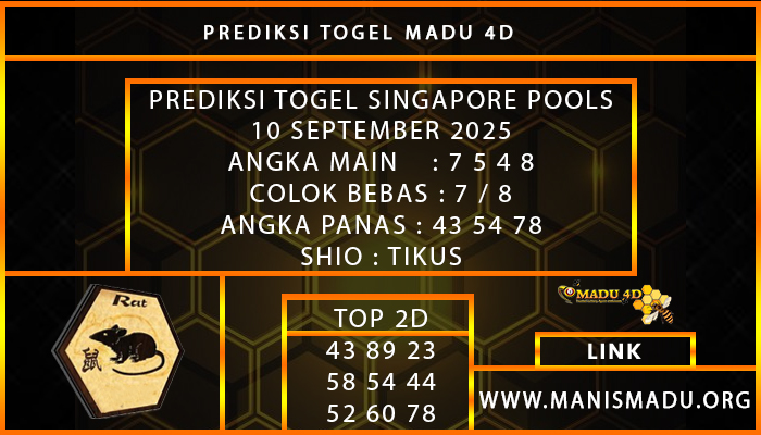  PREDIKSI TOGEL SINGAPORE 10 SEPTEMBER 2025