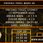  PREDIKSI TOGEL SINGAPORE 17 SEPTEMBER 2025