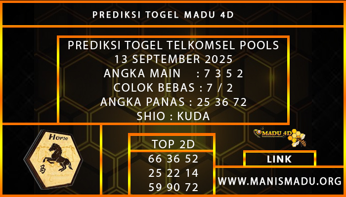  PREDIKSI TOGEL TELKOMSEL 13 SEPTEMBER 2025  