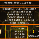 PREDIKSI TOGEL TRAVELOKA 07 SEPTEMBER 2025