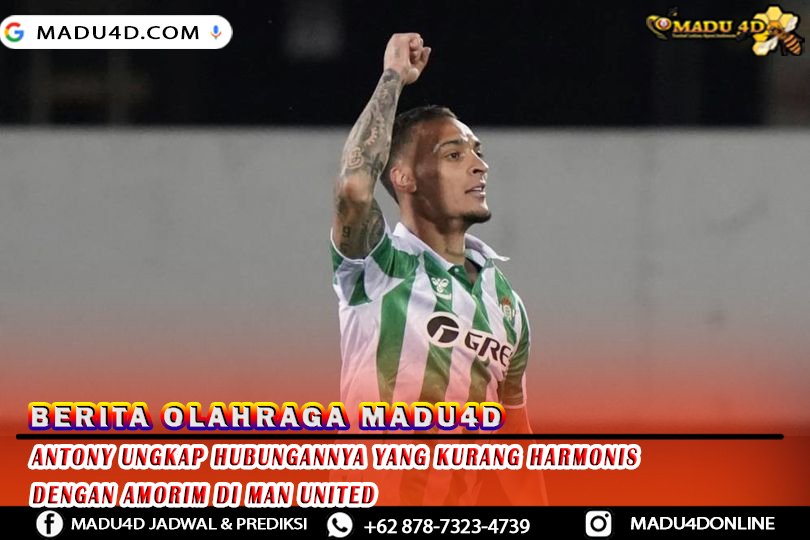 Antony Ungkap Hubungannya yang Kurang Harmonis dengan Amorim di Man United