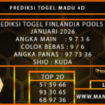 FINLANDIA POOLS 11 JANUARI 2026