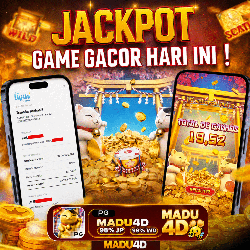 BUKTI JACKPOT MEMBER MADU4D 26 MEI 2026