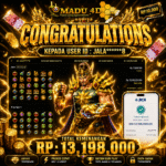 BUKTI JACKPOT MEMBER MADU4D 25 MEI 2026