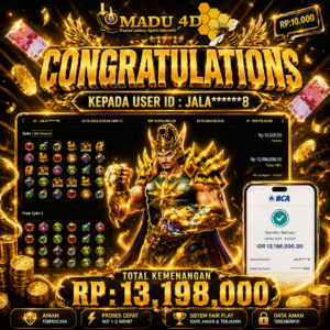 BUKTI JACKPOT MEMBER MADU4D 25 MEI 2026