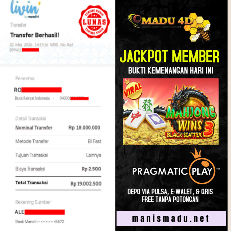 bukti madu 22 mei